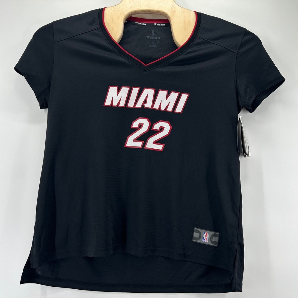Fanatics Miami Heat Jimmy Butler 22 Jersey Women XL Black Fast Break NWT NBA